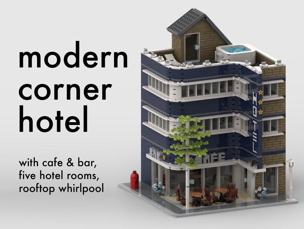 Lego Modern Corner Hotel