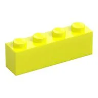 Brick 1 x 4 / Vibrant Yellow