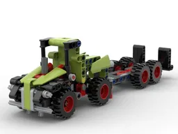 2x Claas Xerion C Model - Truck with Lowboy Trailer