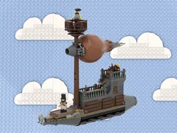 Steampunk Zeppelin Ship