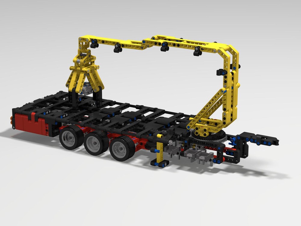 Lego Flat trailer with crane