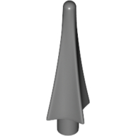 Lego Weapon Spear Tip with Fins / Dark Bluish Gray