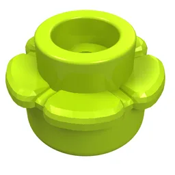 Plant, Flower, Plate Round 1 x 1 with 5 Petals / Lime