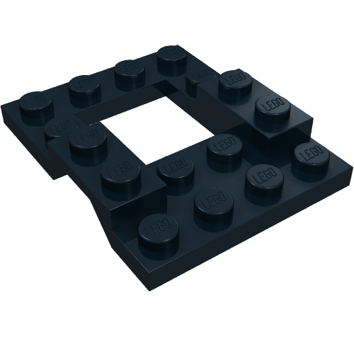 Lego Vehicle Base 4 x 5 with Wheel Arches, 2 x 2 Opening / Black