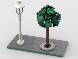 Lamp post & Tree