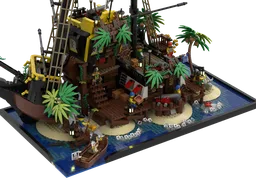 Exposition base for Pirates of Barracuda Bay Dark Blue Water