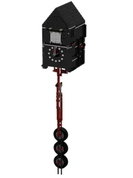 Pendulum clock with cuckoo