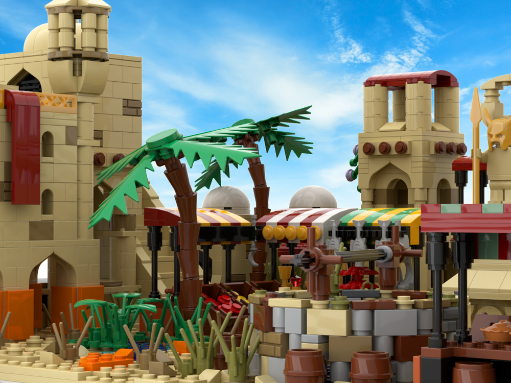 Lego Desert Village 2.0 | build from 20 different mocs
