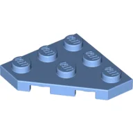 Wedge Plate 3 x 3 Cut Corner / Medium Blue