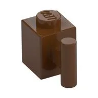 Brick Special 1 x 1 with Handle / Reddish Brown
