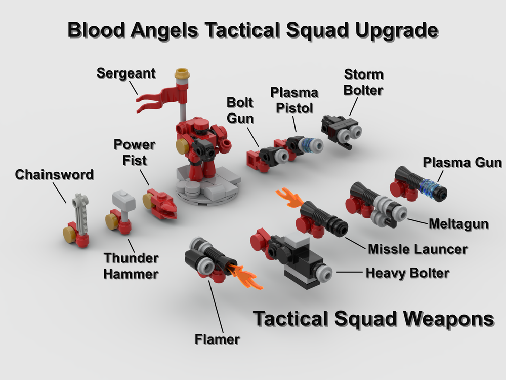 Lego Blood Angels Tactical Squad Upgrades