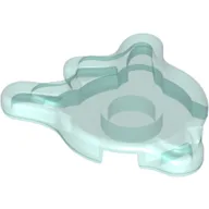 Tile Special, Splat with Rounded Sides / Trans-Light Blue