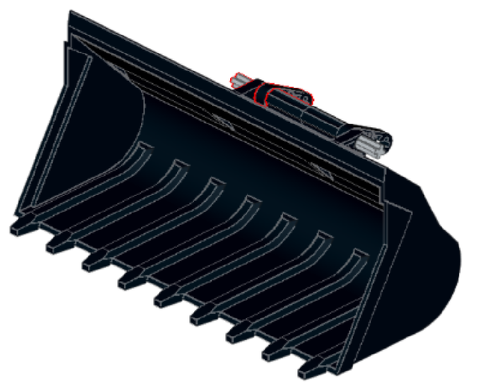 Lego High capacity bucket for Wacker Neuson skid steer