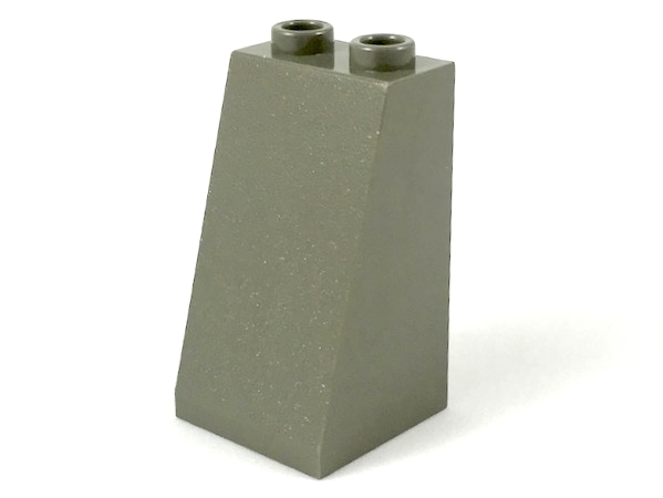 Lego Slope 75 2 x 2 x 3 - Hollow Studs / Dark Gray