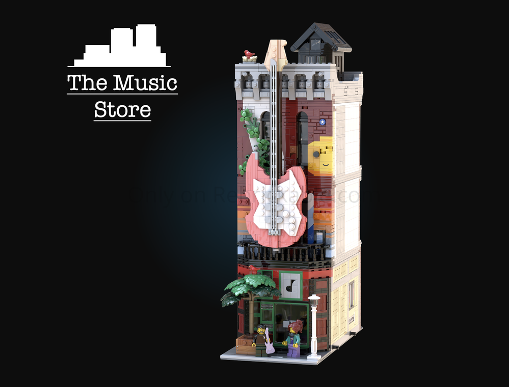 Lego The Music store - Modular building