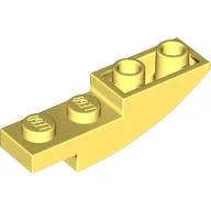 Brick Curved Inverted 4 x 1 / Bright Light Yellow