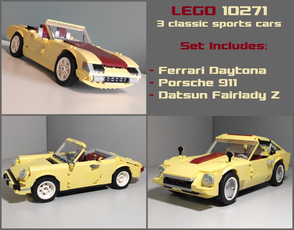 Lego 10271 3 classic sports cars