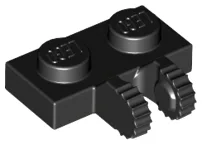Hinge Plate 1 x 2 Locking with 2 Fingers on Side, 9 Teeth