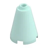 Cone 2 x 2 x 2, Open Stud / Light Aqua