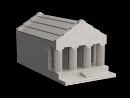 Greek Temple IIa Prostylos with antae