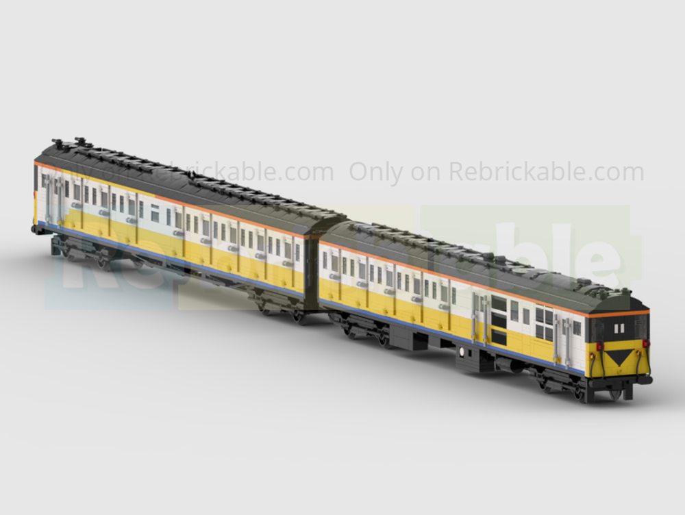 Lego 8 Stud Wide Class 205 'Thumper' DEMU Train in Connex Livery