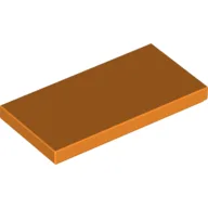 Tile 2 x 4 with Groove / Orange