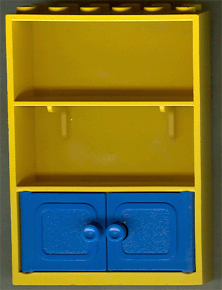 Lego Fabuland Cupboard 2 x 6 x 7 with Blue Doors