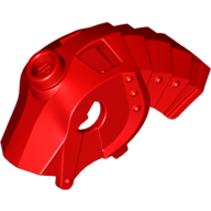 Lego Animal / Creature Accessory, Horse Battle Helmet, Stud on Top Type 2 / Red