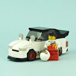 White Race Car