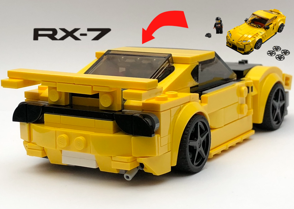 Lego 76901 Mazda RX-7 FD3S from Initial D [Opening Doors!]