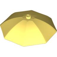 Lego Equipment Umbrella Top with No Bottom Flaps, 6 x 6 with Top Stud / Bright Light Yellow