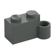 Hinge Brick 1 x 4 [Lower] / Dark Gray