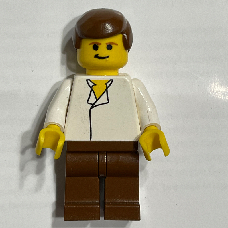 Lego Han Solo, White Shirt, Yellow Skin