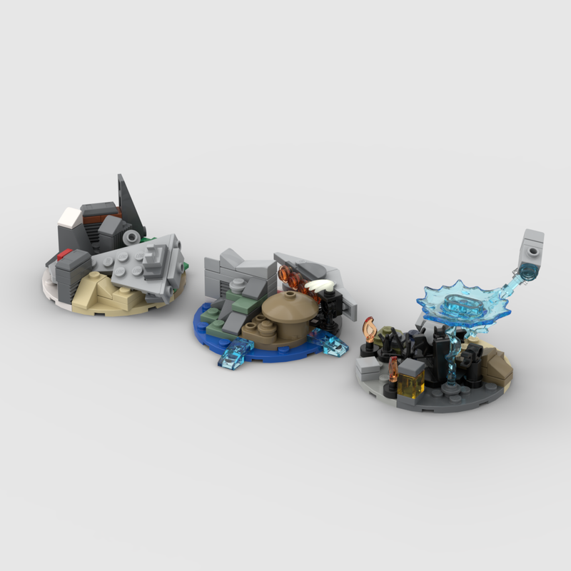 Lego Micro dioramas - Sequel Trilogy