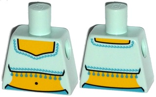 Lego Torso Fringed Crop Top Pattern (Genie)