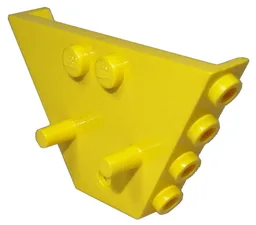 Panel, Trapezoid, Tipper End Flat with Pins, 1 x 2 Anti-studs