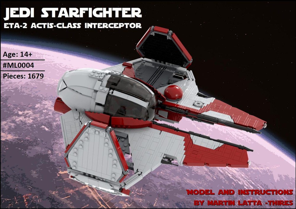 Lego UCS Eta-2 Actis-class interceptor