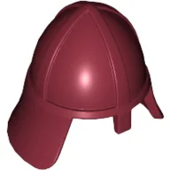 Helmet Castle with Neck Protector / Dark Red