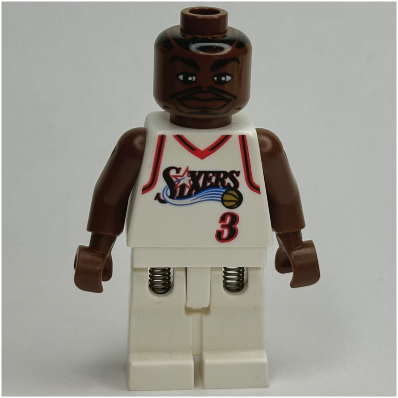 Lego Allen Iverson, Philadelphia 76ers #3, White