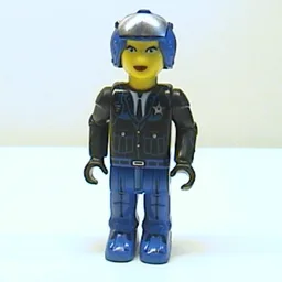 Juniors Midifig, Police - Blue Legs, Black Jacket, Blue Helmet [Female] / Black