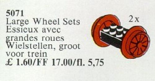 Lego Wheel Sets, Large, Red
