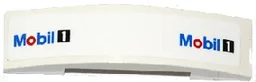 Slope, Curved 4 x 1 x 2/3 Double with 'Mobil 1' on Both Ends Pattern (Sticker) - Set 75912