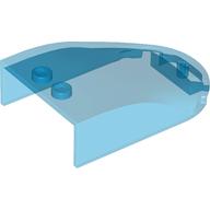Lego Windscreen 6 x 4 x 1 Curved / Trans-Dark Blue