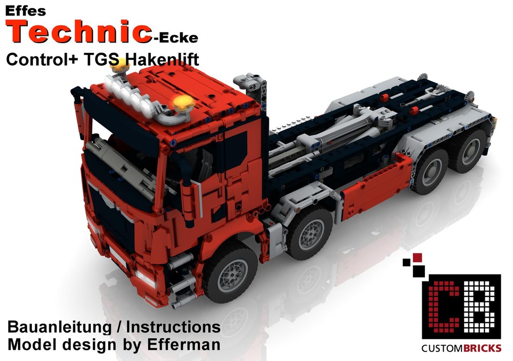 Lego Custom RC TGS Hook-lift for container