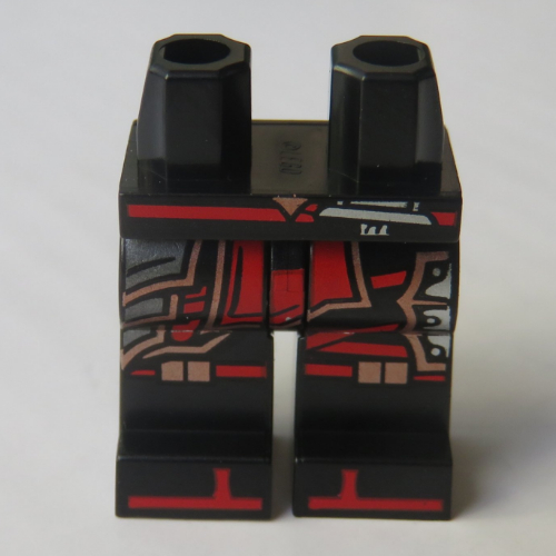 Lego Hips and Black Legs with Copper Armour, Sandals / Black