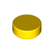 Tile Round 1 x 1 / Yellow