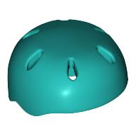 Lego Helmet, Sports, with Vent Holes [Plain] / Dark Turquoise