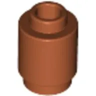 Brick Round 1 x 1 Open Stud / Dark Orange