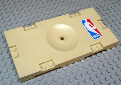 Lego Sports Field Section 8 x 16 with NBA Logo Pattern (Sticker) - Sets 3432 / 3433