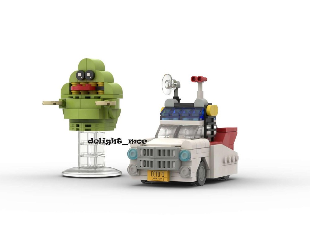 Lego Ecto-1 and Slimer (GB 1984)